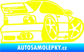 Samolepka BMW e46 karikatura pravá Fluorescentní žlutá