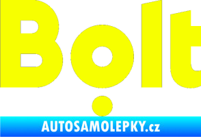 Samolepka Bolt - taxi Fluorescentní žlutá