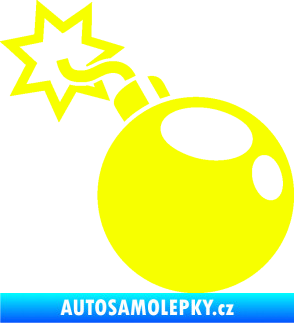 Samolepka Bomba 001 levá Fluorescentní žlutá