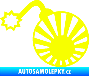 Samolepka Bomba 006 JDM levá Fluorescentní žlutá