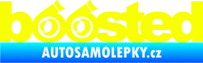 Samolepka Boosted turbo Fluorescentní žlutá
