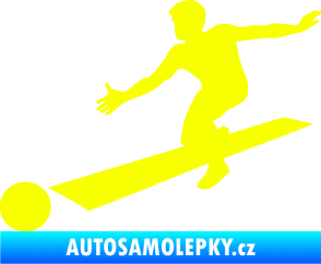 Samolepka Bowling 001 levá Fluorescentní žlutá