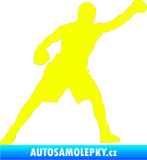 Samolepka Boxer 002 pravá Fluorescentní žlutá