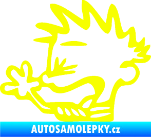 Samolepka Boy tůdle nůdle levá Fluorescentní žlutá