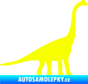 Samolepka Brachiosaurus 001 pravá Fluorescentní žlutá