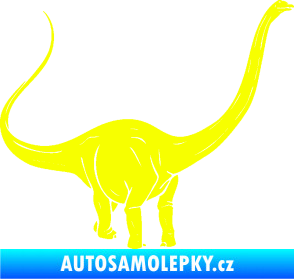 Samolepka Brachiosaurus 002 pravá Fluorescentní žlutá