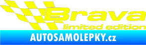 Samolepka Brava limited edition levá Fluorescentní žlutá