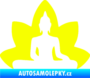 Samolepka Budha 003 pravá  Fluorescentní žlutá