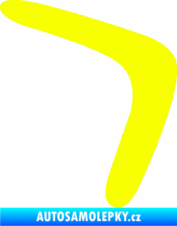 Samolepka Bumerang 001 pravá Fluorescentní žlutá