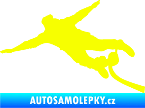 Samolepka Bungee jumping 001 levá Fluorescentní žlutá