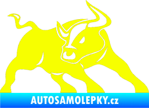 Samolepka Býk 003 pravá Fluorescentní žlutá