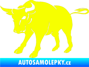 Samolepka Býk 004 levá Fluorescentní žlutá