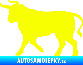 Samolepka Býk 011 levá Fluorescentní žlutá
