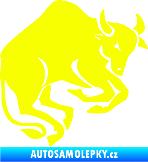 Samolepka Býk zvěrokruh 005 pravá Fluorescentní žlutá