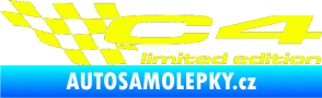 Samolepka C4 limited edition levá Fluorescentní žlutá