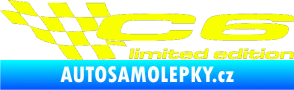 Samolepka C6 limited edition levá Fluorescentní žlutá