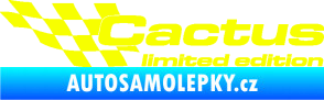 Samolepka Cactus limited edition levá Fluorescentní žlutá