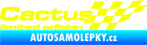 Samolepka Cactus limited edition pravá Fluorescentní žlutá
