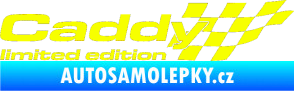 Samolepka Caddy limited edition pravá Fluorescentní žlutá