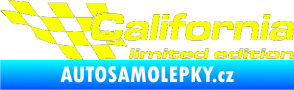 Samolepka California limited edition levá Fluorescentní žlutá