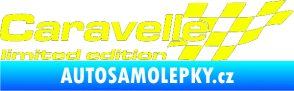 Samolepka Caravelle limited edition pravá Fluorescentní žlutá