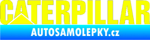Samolepka Caterpillar - barevný Fluorescentní žlutá