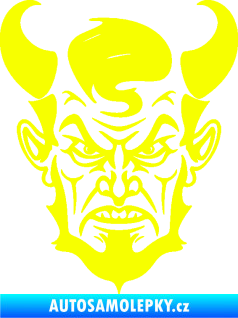 Samolepka Čert 005 levá Fluorescentní žlutá