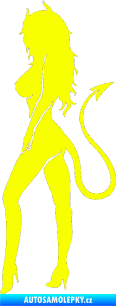 Samolepka Čertice 002 levá Fluorescentní žlutá