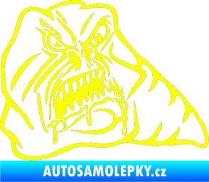 Samolepka Červ pravá Fluorescentní žlutá