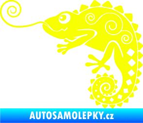 Samolepka Chameleon 004 levá Fluorescentní žlutá