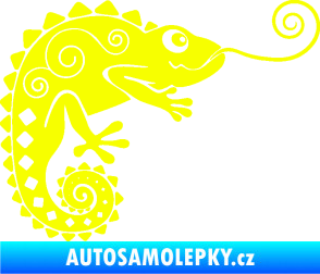 Samolepka Chameleon 004 pravá Fluorescentní žlutá