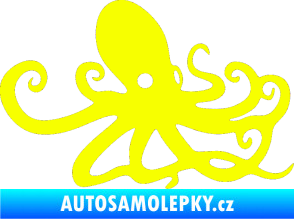Samolepka Chobotnice 001 pravá Fluorescentní žlutá