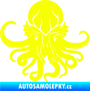 Samolepka Chobotnice 002 levá Fluorescentní žlutá