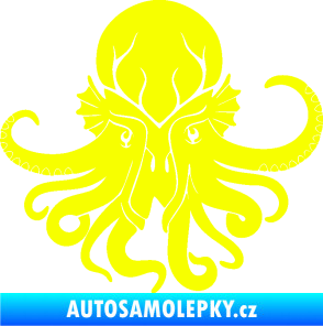 Samolepka Chobotnice 002 pravá Fluorescentní žlutá