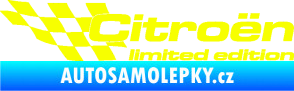 Samolepka Citroen limited edition levá Fluorescentní žlutá
