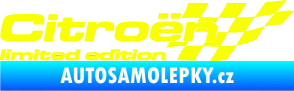 Samolepka Citroen limited edition pravá Fluorescentní žlutá