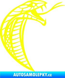 Samolepka Cobra 005 pravá Fluorescentní žlutá
