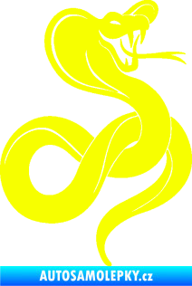 Samolepka Cobra 009 pravá Fluorescentní žlutá