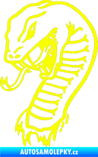 Samolepka Cobra levá Fluorescentní žlutá
