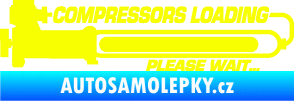 Samolepka Compressors loading pravá Fluorescentní žlutá