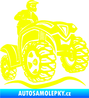 Samolepka Čtyřkolka 005 pravá Fluorescentní žlutá