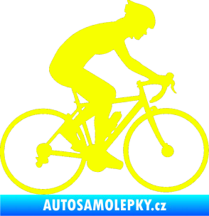 Samolepka Cyklista 005 pravá Fluorescentní žlutá