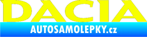 Samolepka Dacia 001 Fluorescentní žlutá