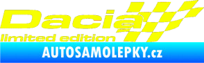 Samolepka Dacia limited edition pravá Fluorescentní žlutá