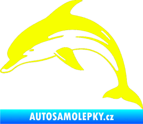 Samolepka Delfín 002 levá Fluorescentní žlutá