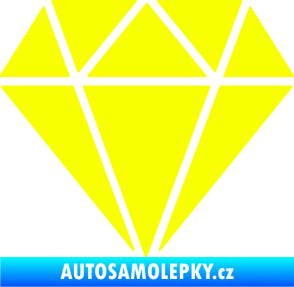 Samolepka Diamant 001 Fluorescentní žlutá