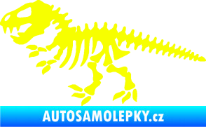 Samolepka Dinosaurus kostra 001 levá Fluorescentní žlutá