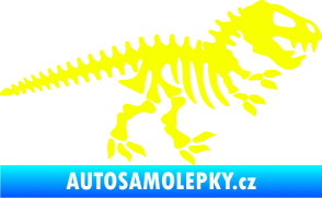 Samolepka Dinosaurus kostra 001 pravá Fluorescentní žlutá