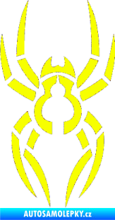 Samolepka Pavouk 006 Fluorescentní žlutá