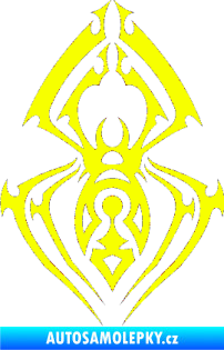 Samolepka Pavouk 009 Fluorescentní žlutá